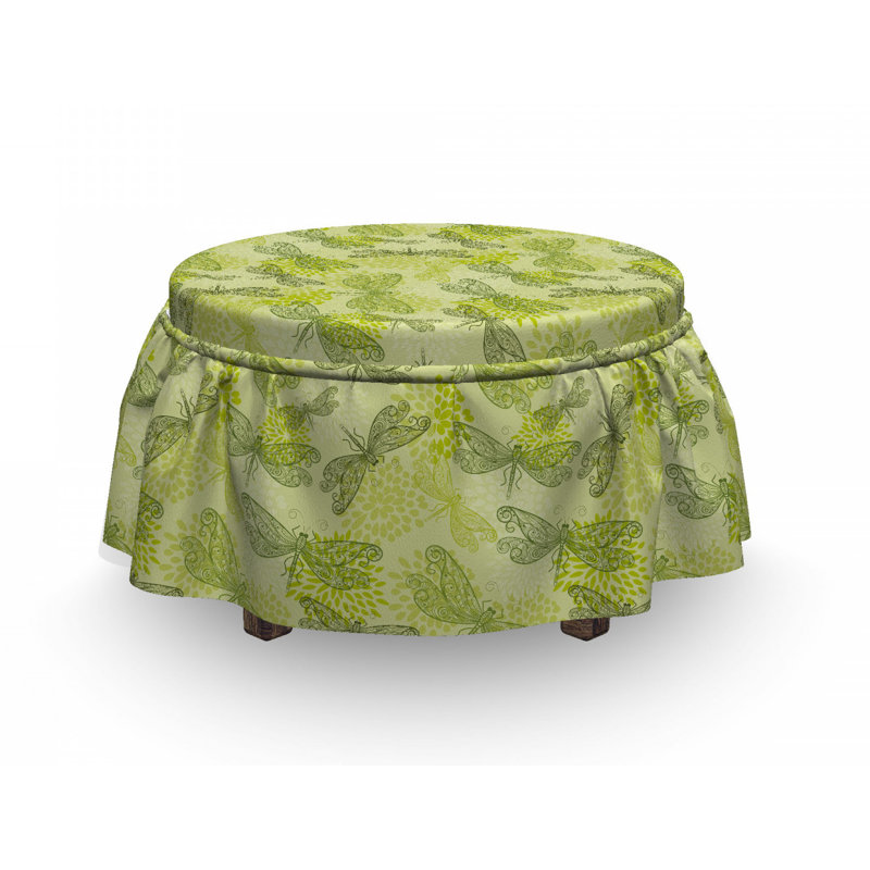 Box Cushion Ottoman Slipcover