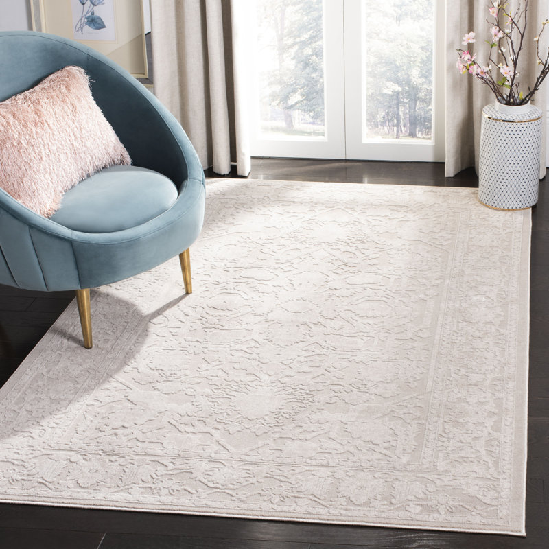 Reflection Oriental Area Rug In Creme / Ivory, Rectangle 122cm x 183cm