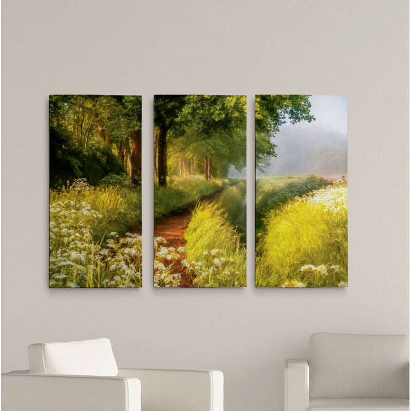 A Premium Spring en Hollande-image à pièces multiples sur toile, H 24 po x l 36 po x P 1,5 po