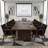 Mid Century Upholstered Office Guest Chair with Solid Wood Frame Armrests Frame and Armrests Conference Room Chairs-2044955704