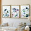 Trace tropicale III - reproduction encadrée sur mesure de qualité supérieure mate - 3 pièces-2031475255-2031475208