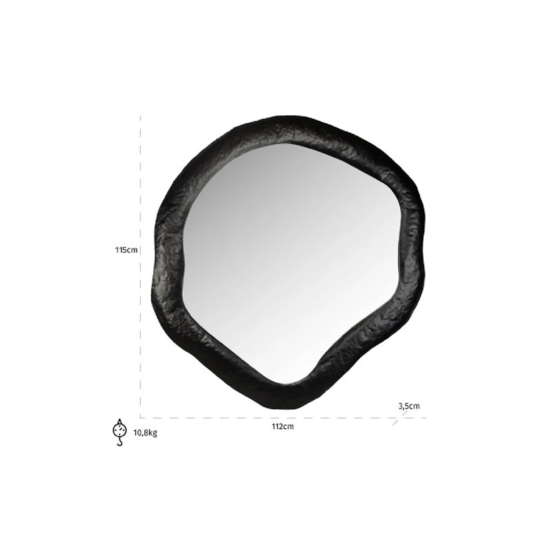 Babet Iron Free Form Mirror