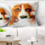 Portrait de chien brun sobre - coussin imprimé animal-30746546-30746550