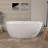 55'' Freestanding Oval Soaking Acrylic Bathtub