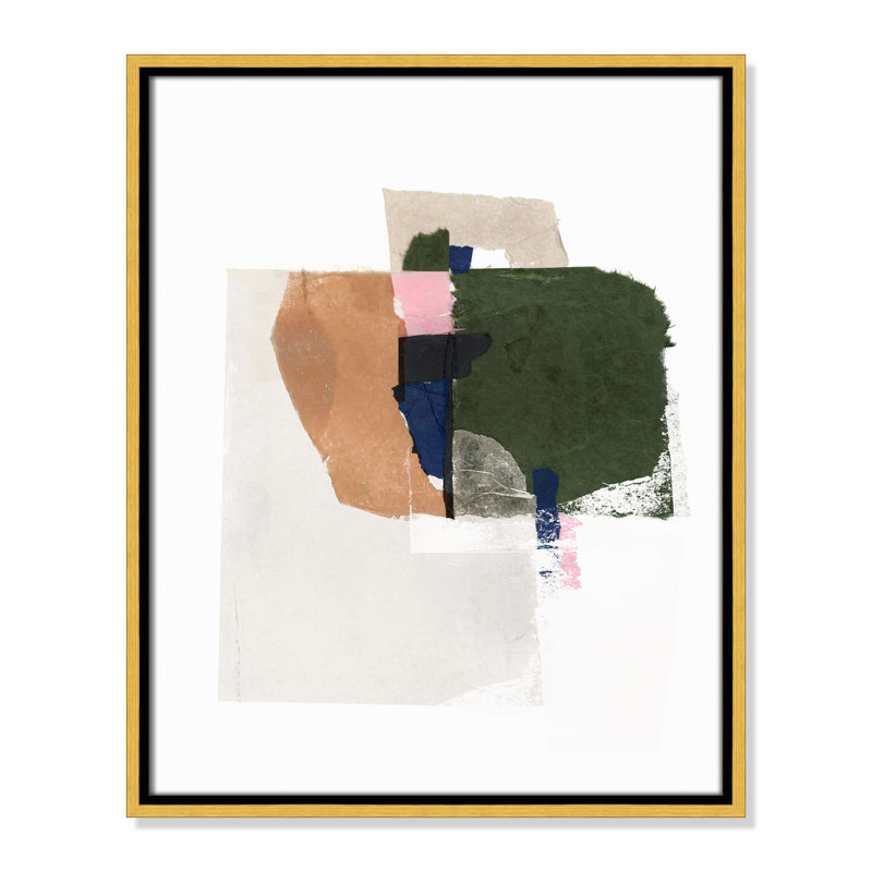 «Patchwork P pièces I Print» par Casa Fine Arts, Or, H 21,5 po x l 17,5 po