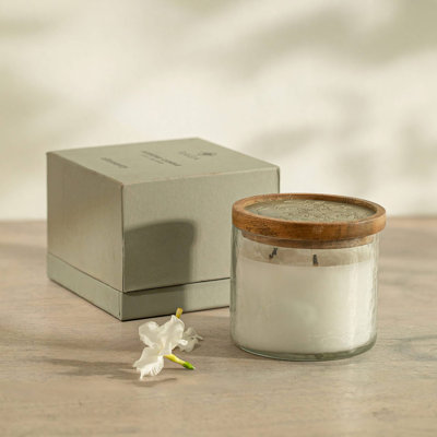 Bougie 3 bocaux | Bougie parfumée lavande et vanille