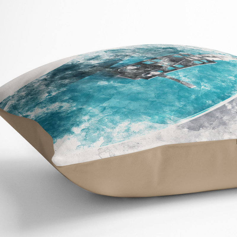 Square Throw Cushion, Stone, 40cm H x 40cm W x 15cm D