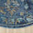 Madrid Blue/Gray/Gold Floral Traditional Indoor Performance Area Rug-1513018079