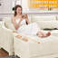 Quatre places avec tissu chenille blanc et mobile, caractéristiques ergonomiques, éponge, idéal pour les salons rembourrés assortis, sièges résilients, différentes pièces convenables-49860849