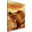 King Lion And Lioness' - Wrapped Canvas Print-2130614317