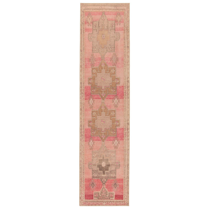 Asuncin Polyester Machine Washable Performance Rug, Runner 2'6" x 10'