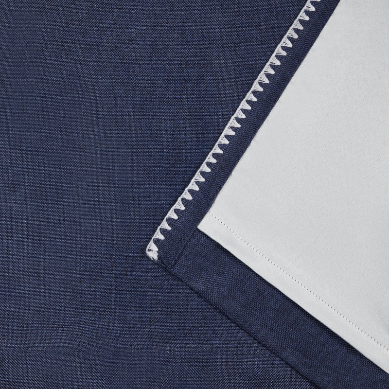 Danes Room Darkening Curtain Pair, 54" x 84", Blue
