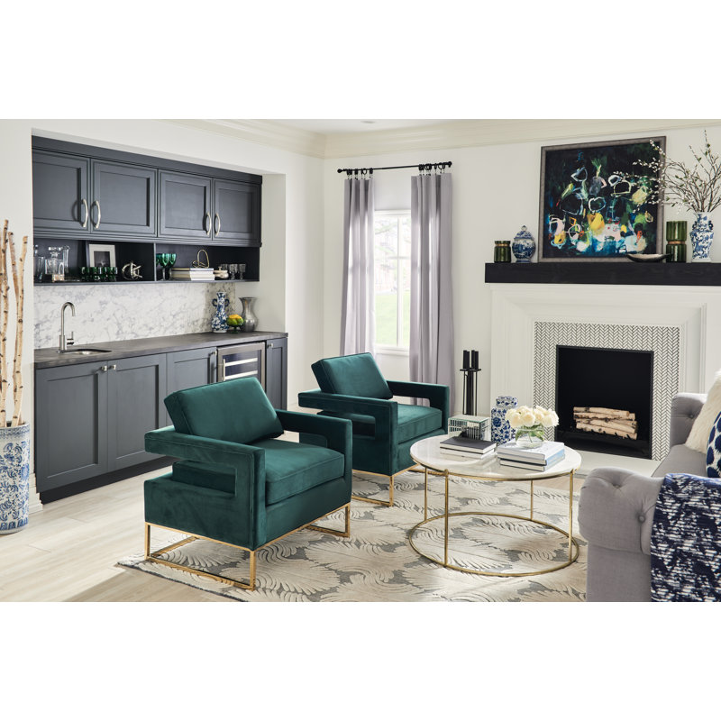 Philip Arch Pull, 3 3/4", Brushed Gold