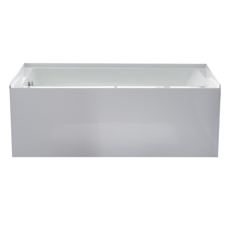 ANDVIN 60'' x 32'' Alcove/Tile In Soaking Acrylic Bathtub, Left