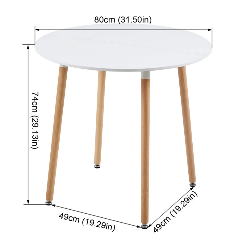 Theresa 4 - Person Dining Set, White/Green