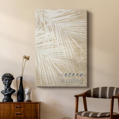 Ocean Calling Palms -Custom Wrapped Gallery Cavas