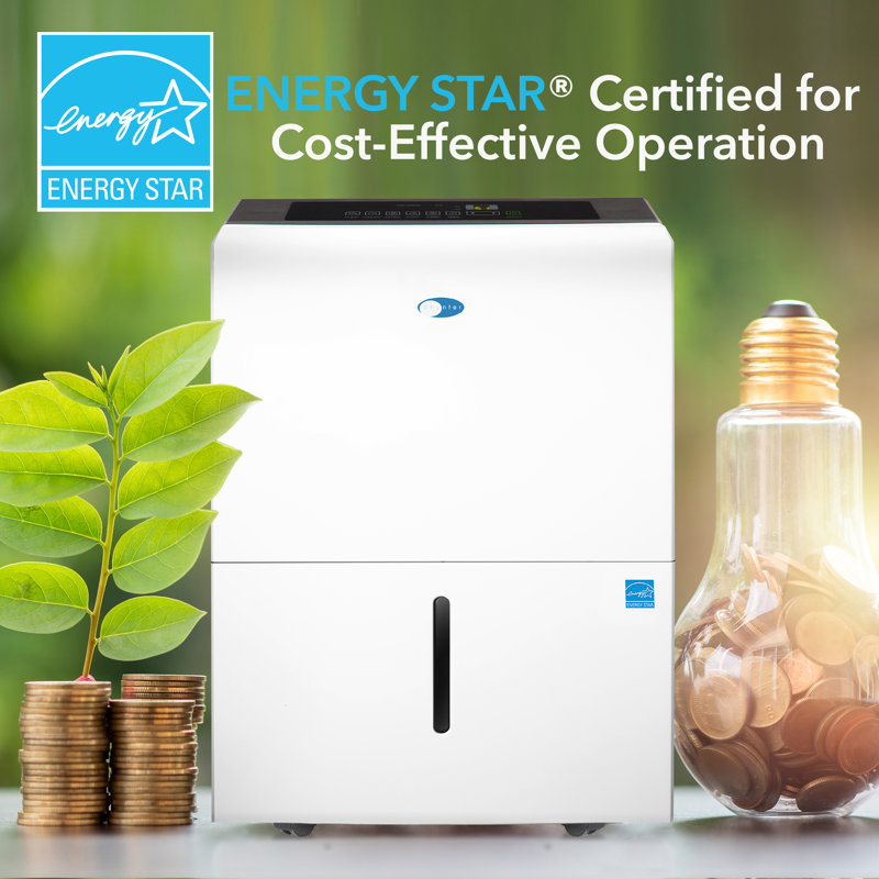 Whynter Energy Star Most-Efficient-2023 50 Pint Dehumidifier with Pump for up to 4000 sq. ft.