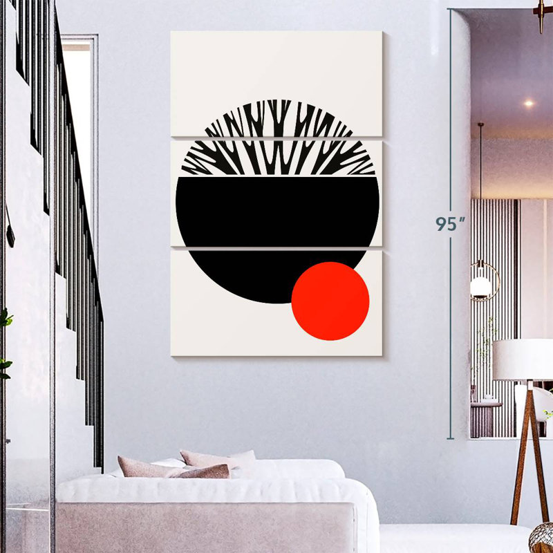 Avery Abstractika Red Black, 74" H x 48" W
