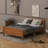 Queen Size Wood Platform Bed With Headboard-1377477495
