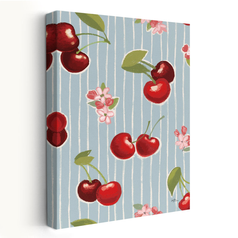 Sweet Life Step 02 - Fleurs de cerisiers bleus en fleurs, H 24 po x l 16 po