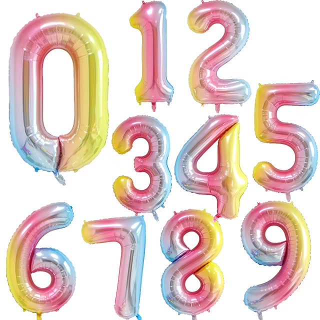 Numéro ballon ballon F07M1-78-4, Rose