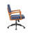 Upholstered Swivel Home Office Desk Chair-1400671505