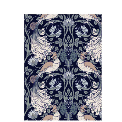 Vintage Birds Retro Wallpapers 1 Piece Wrapped Canvas Wall Art