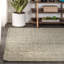 Tapis gris en jute tissé à la main Pata-151088803