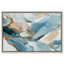 Golden Wave II, reproduction d'art encadrée bleue et dorée par Art Remedy, cadre argenté, 54 x 36-17843704-17843707