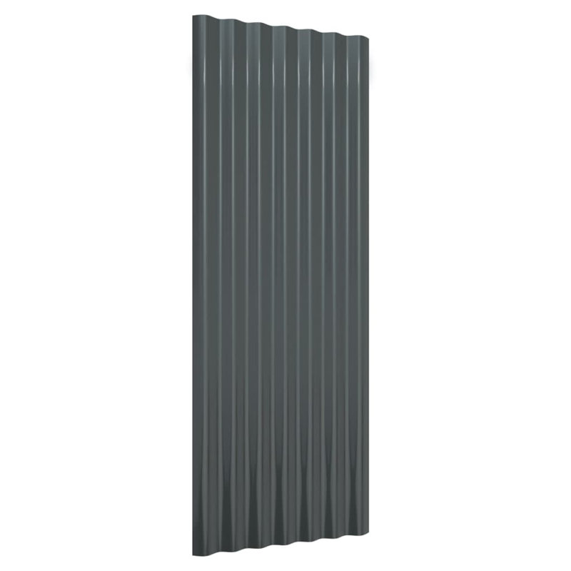 Dakota Fields Steel Roofing Kit, Anthracite, 100 x 36 cm
