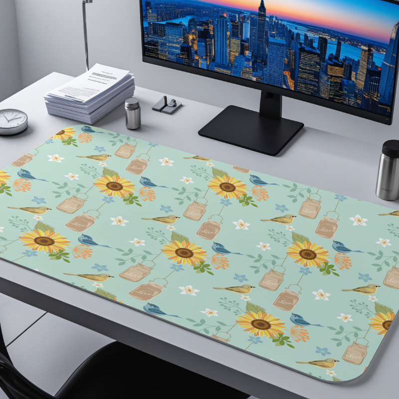 Polyester Desk Pad, 23.6x13.8
