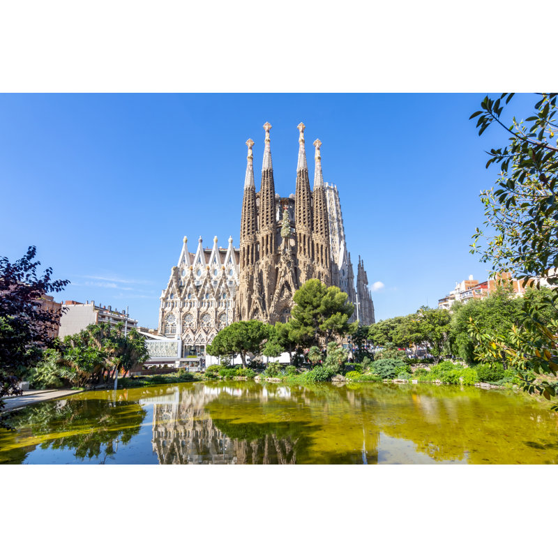 Sagrada Familia Cathedral In Barcelona, Spain by Vladislav Zolotov - Wrapped Canvas Print, 30cm H x 46cm W x 3.8cm D