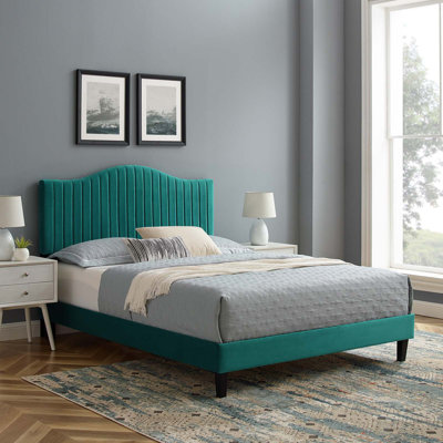 Modway Juniper Channel Tufted Performance Velvet Platform Bed