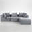 Compressed Sofa:Magic Cube Sofa Grey
