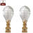 Faceted Simple Balloon Design Crystal Lamp Finial