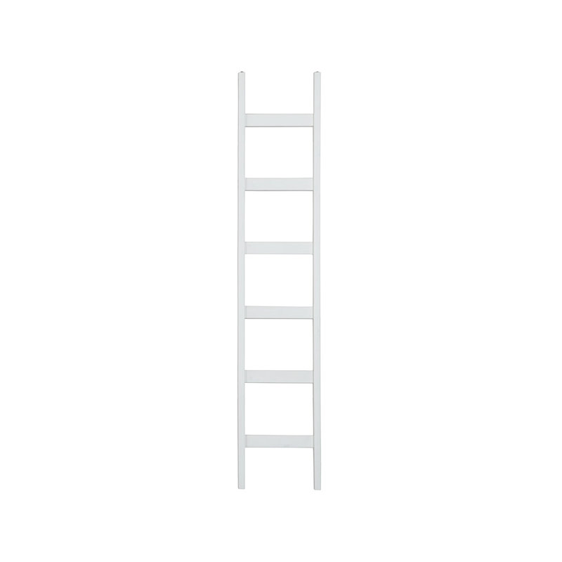 Nayaliz 188cm H x 36cm W Ladder Bookcase, White