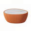 Table basse en cuir Eggs Shape-1817919584-1817919590
