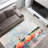 Floral Patterned Non Woven Soft Printed Rug in Soft Pastel Shades for an Elegant Touch in Your Living Space