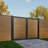 Privacy Fence Gate With Metal Frame And Knob Kits,Double Garden Gate-110439569-110523404