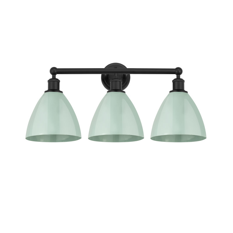 Anglie 3 - Light Dimmable Vanity Light, Matte Black, Seafoam