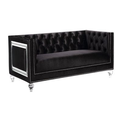 Jannessa 67.4'' Velvet Loveseat