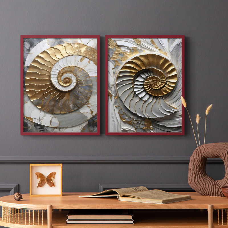 Plaster Dreams III - reproduction encadrée de qualité supérieure - prête à être accrochée - aucun clou requis - aucun clou requis