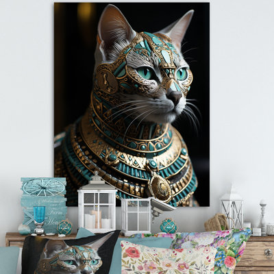 Egypt Egyptian Cat - Egypt Framed Canvas Print