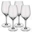 Entrée Set/4 9.75 oz Crystal Stemmed Wine Glasses