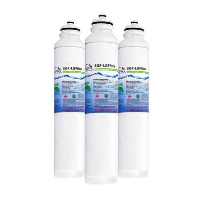 Swift Green Filters SGF-LGFR06 Compatible Refrigerator Water Filter for LG M7251242FR-06, M7251252FR-06, M7251253-06, M7251253F-06, M725123F-06, EFF-6028A, Made in USA-3 Pack