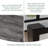 Modern Industrial 59" Rectangular Dining Table With Black Metal Legs And Engineering Wood Top-187452611