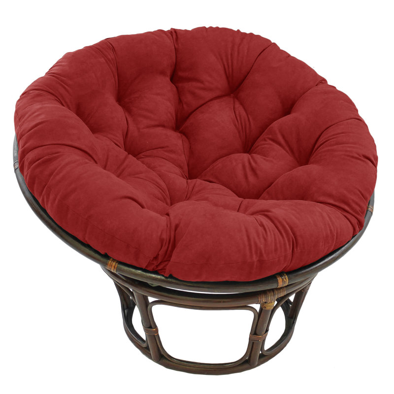 Outdoor 6'' Papasan Seat Cushion, Cardinal Red