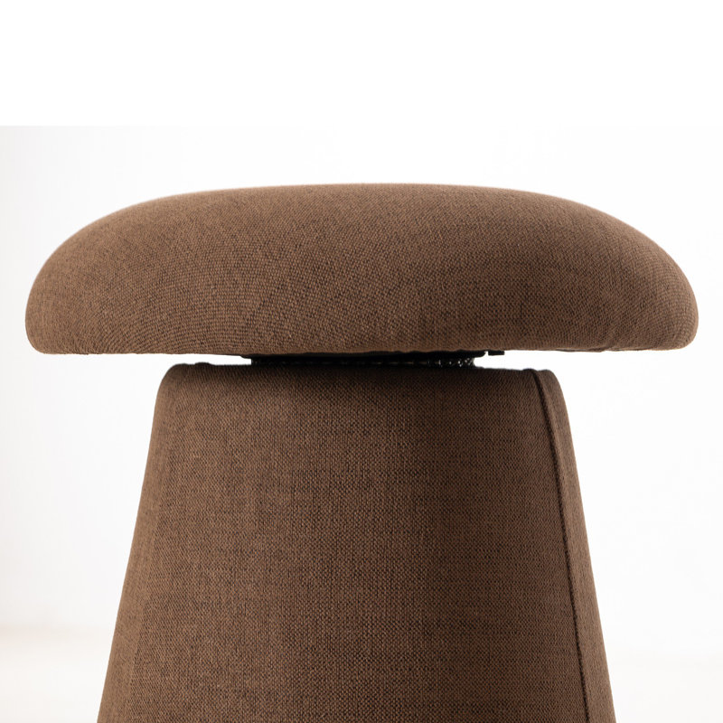 Cannes Swivel Stool-Crypton Wayfarer Sienna-Counter, Crypton Nomad Mushroom