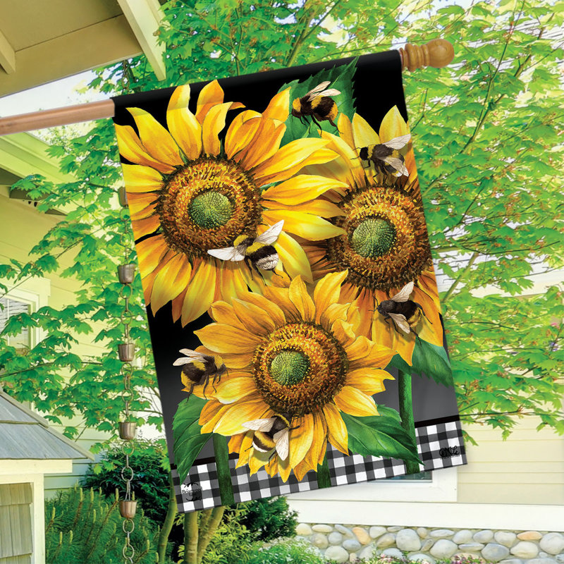 Drapeau de la maison des tournesols, Été jaune/blanc/noir