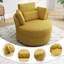 Upholstered Swivel Lounge Armchair With Pillow(Set of 2)-189218230